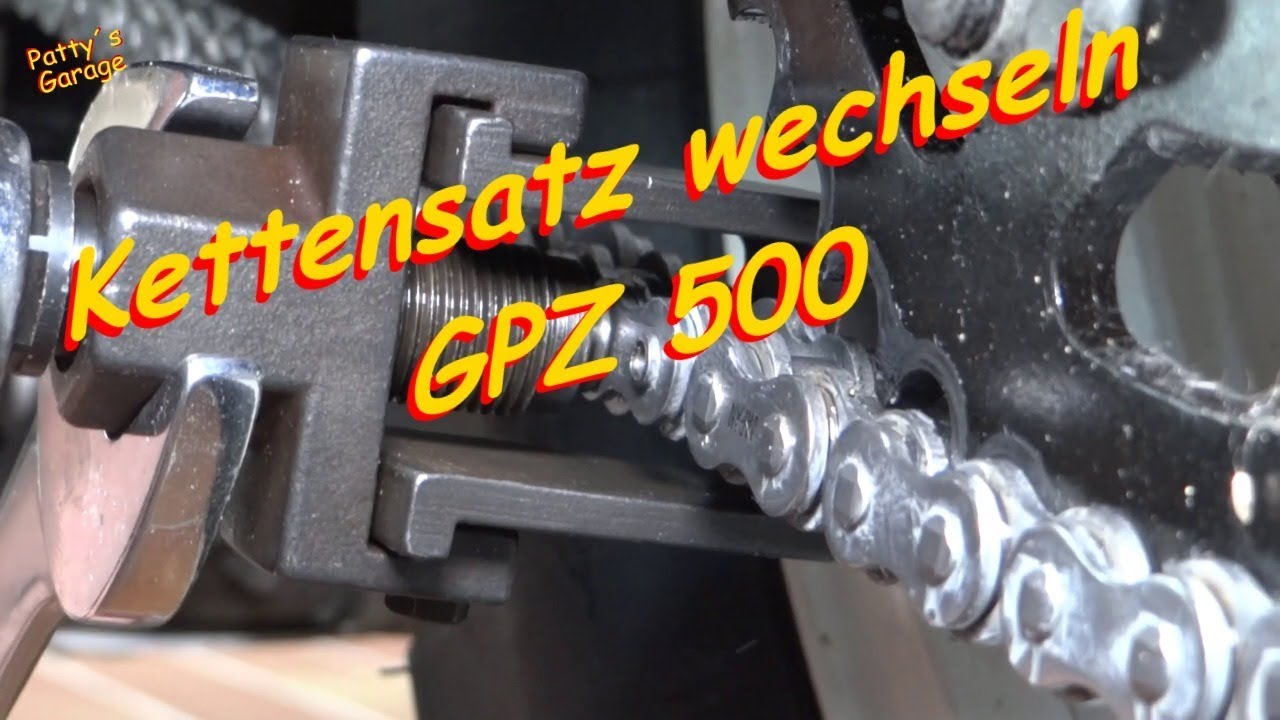 Kettensatz wechseln an einer GPZ 500 S
