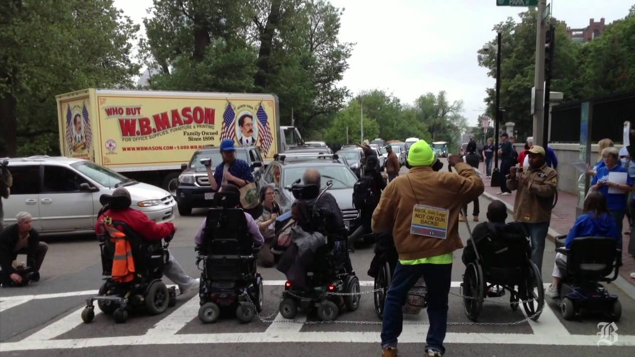 Wheelchair activists protest MBTA fare hikes