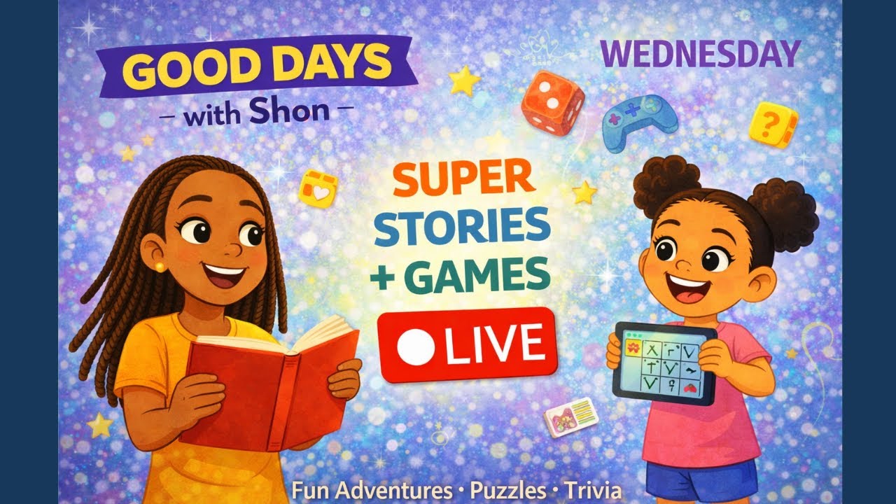 🔴 LIVE | Good Days with Shon (Wednesday) 🌈 Imagination, Superhero Stories & Silly Games for Kids