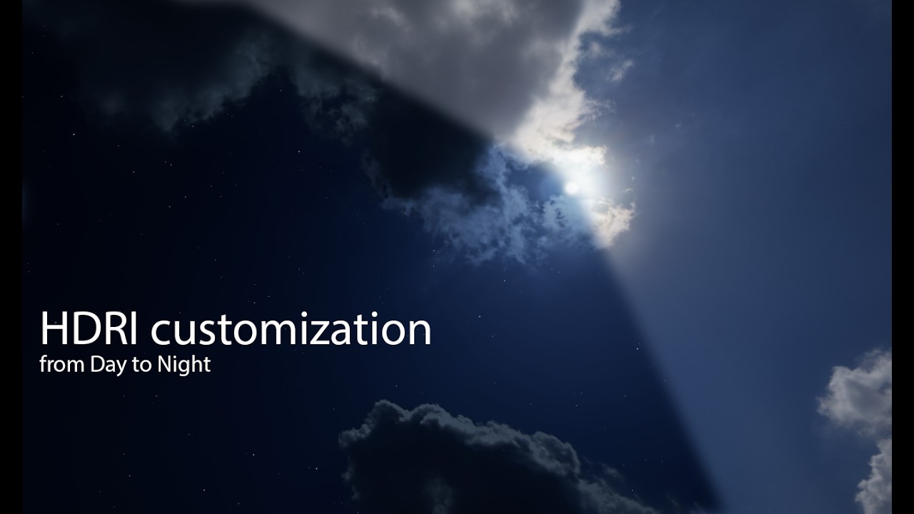 HDRI Customization: from the Day to the Night