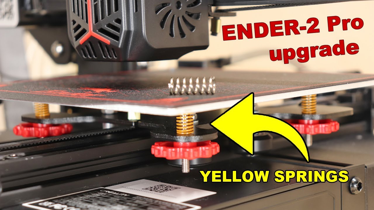 My first Ender-2 Pro upgrade: yellow springs