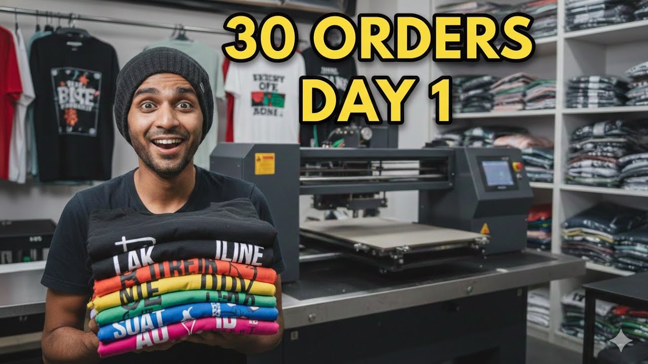 Socha bhi nahi tha… Business ke pehle din hi 30 T-Shirt order aa gaye | Self Made Journey 