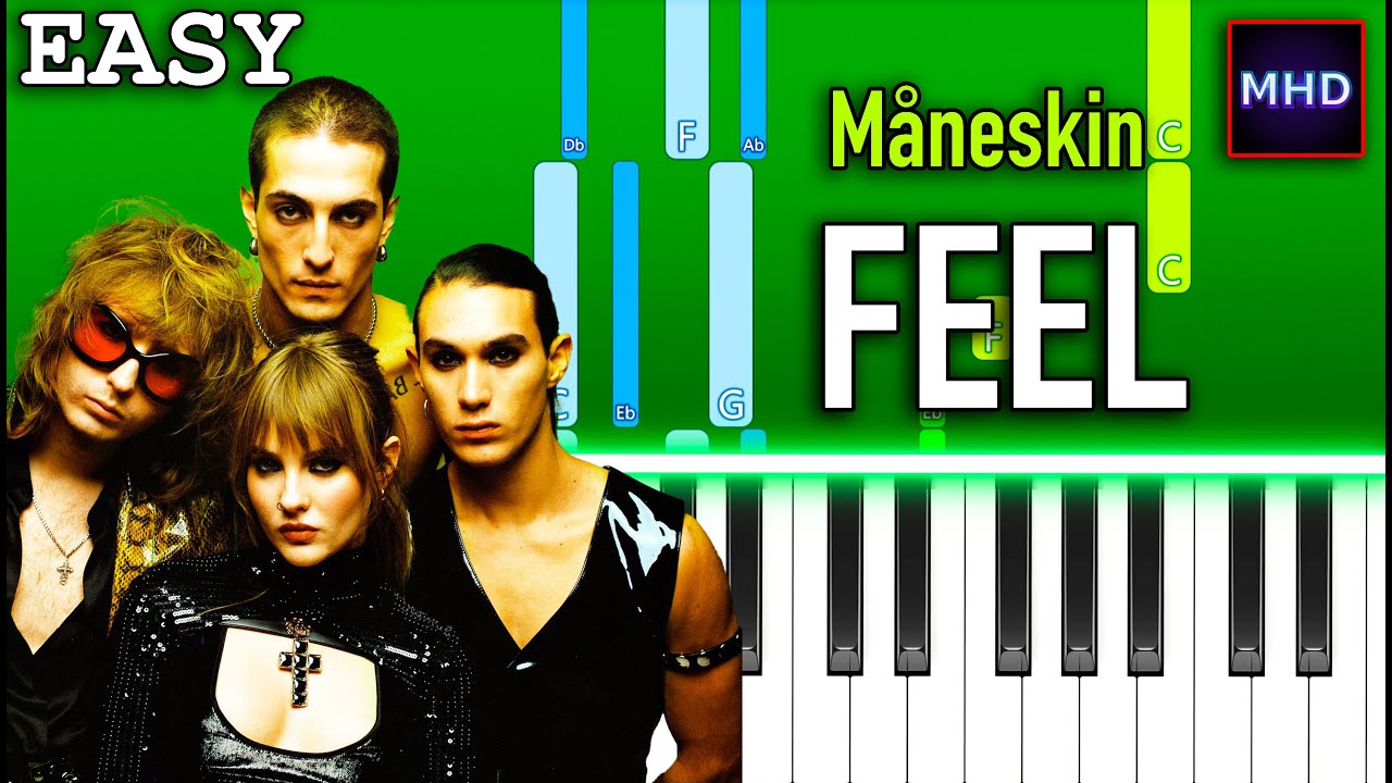 Maneskin - FEEL - Piano Tutorial [EASY]
