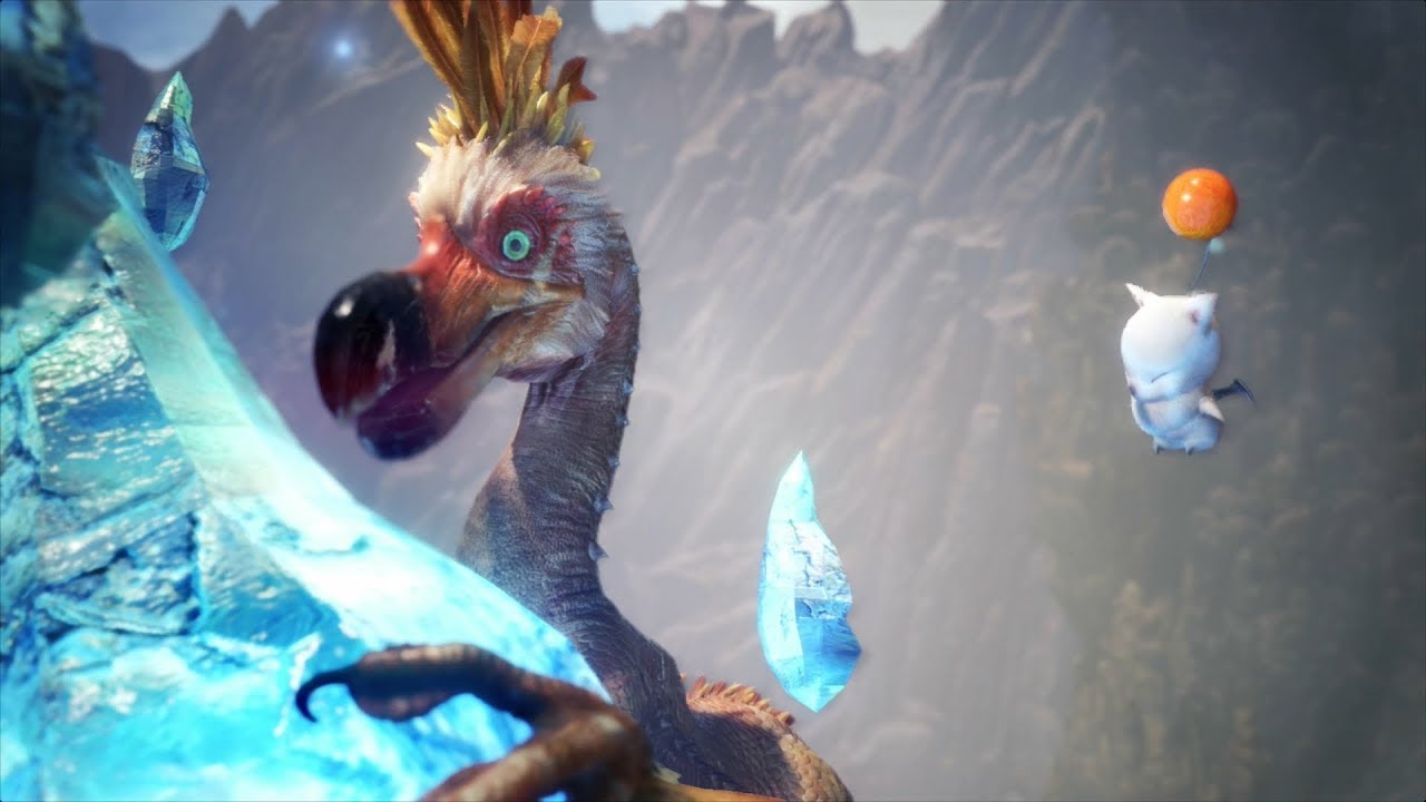 Monster Hunter World: Final Fantasy Crystal Kulu-Ya-Ku Boss Fight (Long Sword / Solo)