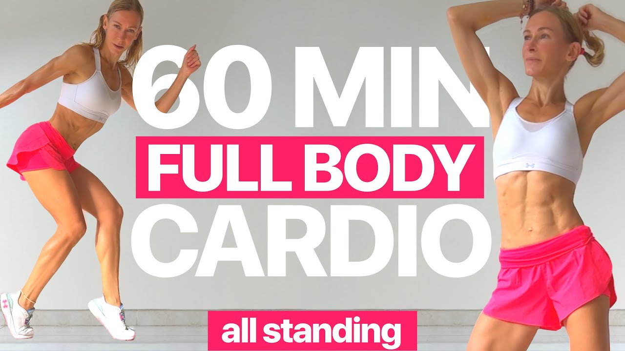 60 MIN FAT BURNING FULL BODY CARDIO HIIT WORKOUT | All Standing