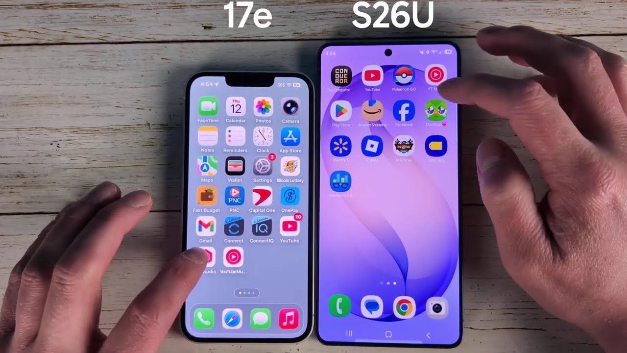 Сравнение скорости работы iPhone 17e и Samsung S26 Ultra: тест производительности