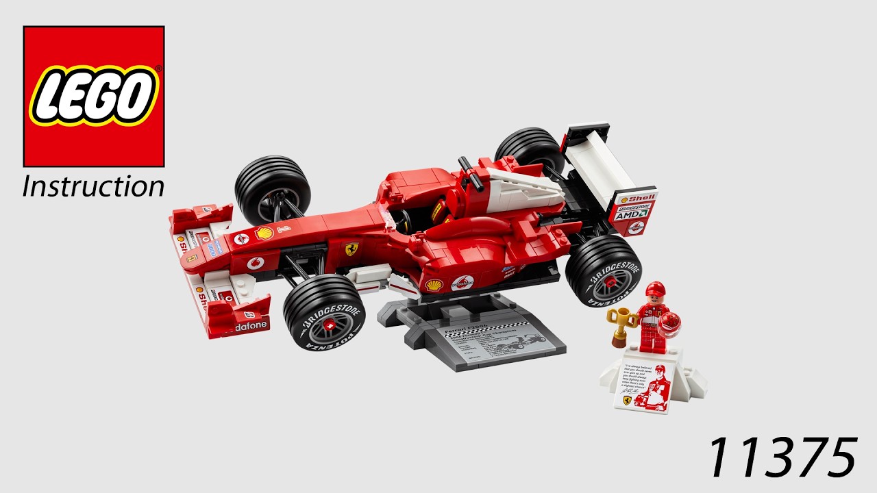 LEGO Instruction - Icons - 11375 - Ferrari F2004 & Michael Schumacher