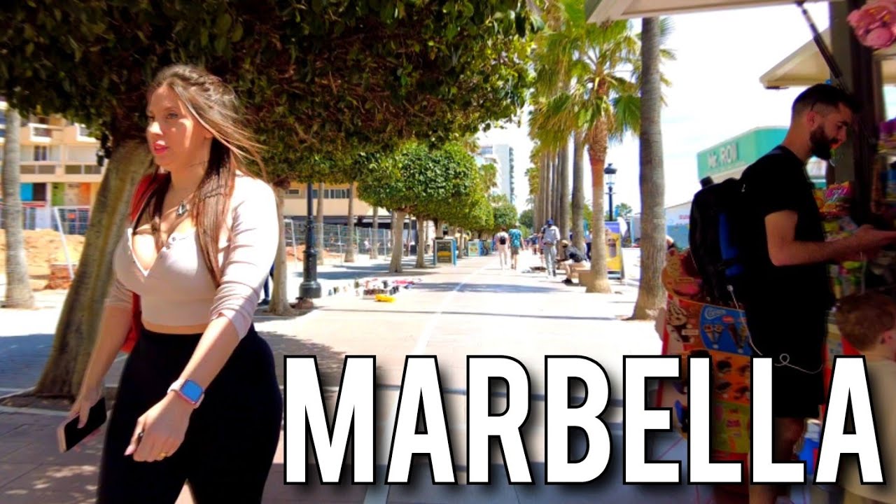 MARBELLA🇪🇦 SUNNY BEACH WALK April 2024 Costa del Sol Andalucía Malaga [4K]