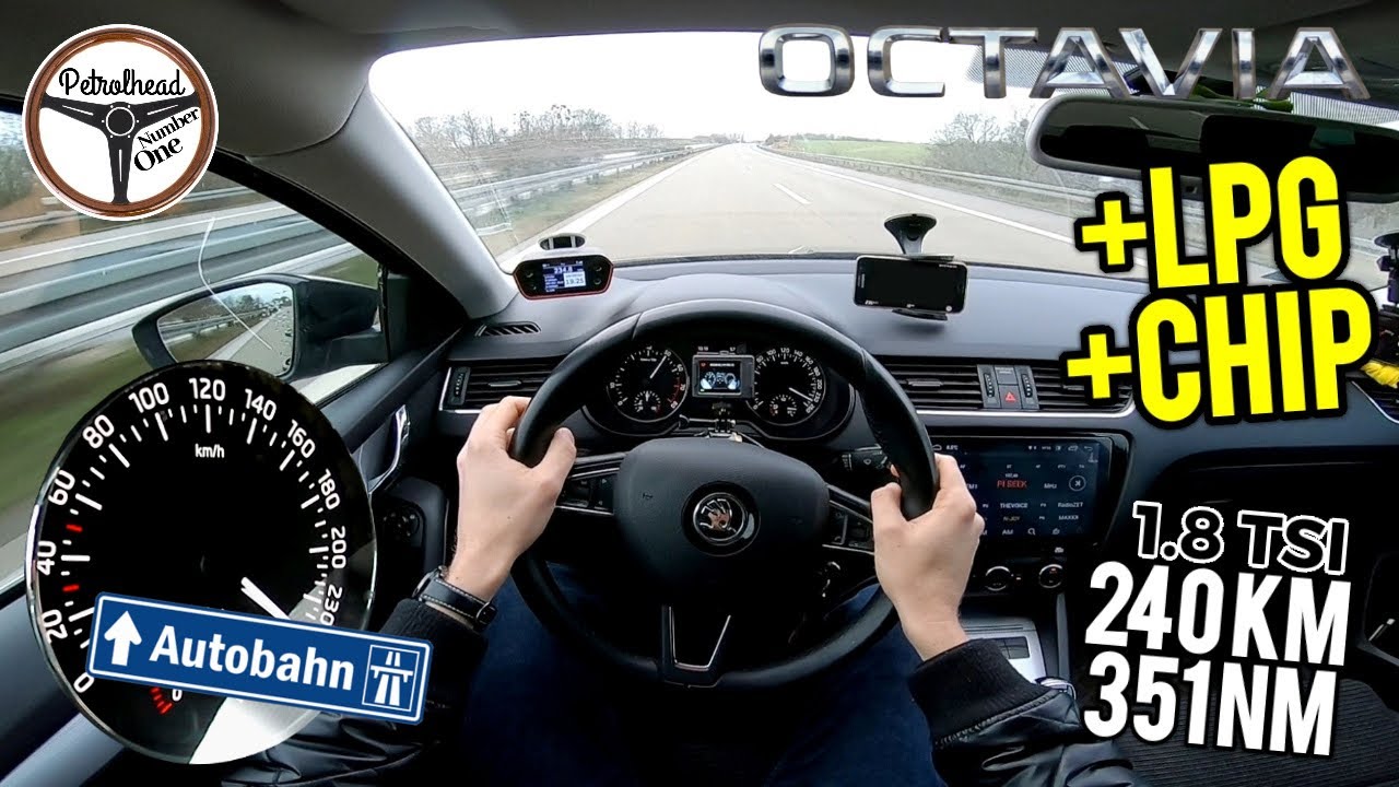 240 KM Škoda Octavia 1.8 TSI (LPG + CHIP) | Czy zamknie licznik?! V-max. RACEBOX 100-200 km/h