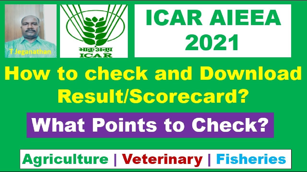 ICAR AIEEA 2021: Results will be soon|How to check and Download Result/Scorecard? | Points to Check
