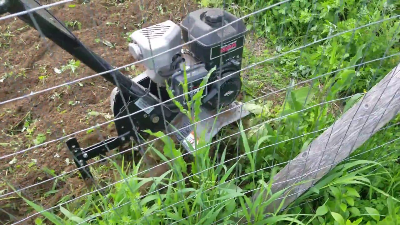How to Use a Tiller ..Tilling a Overgrown Garden