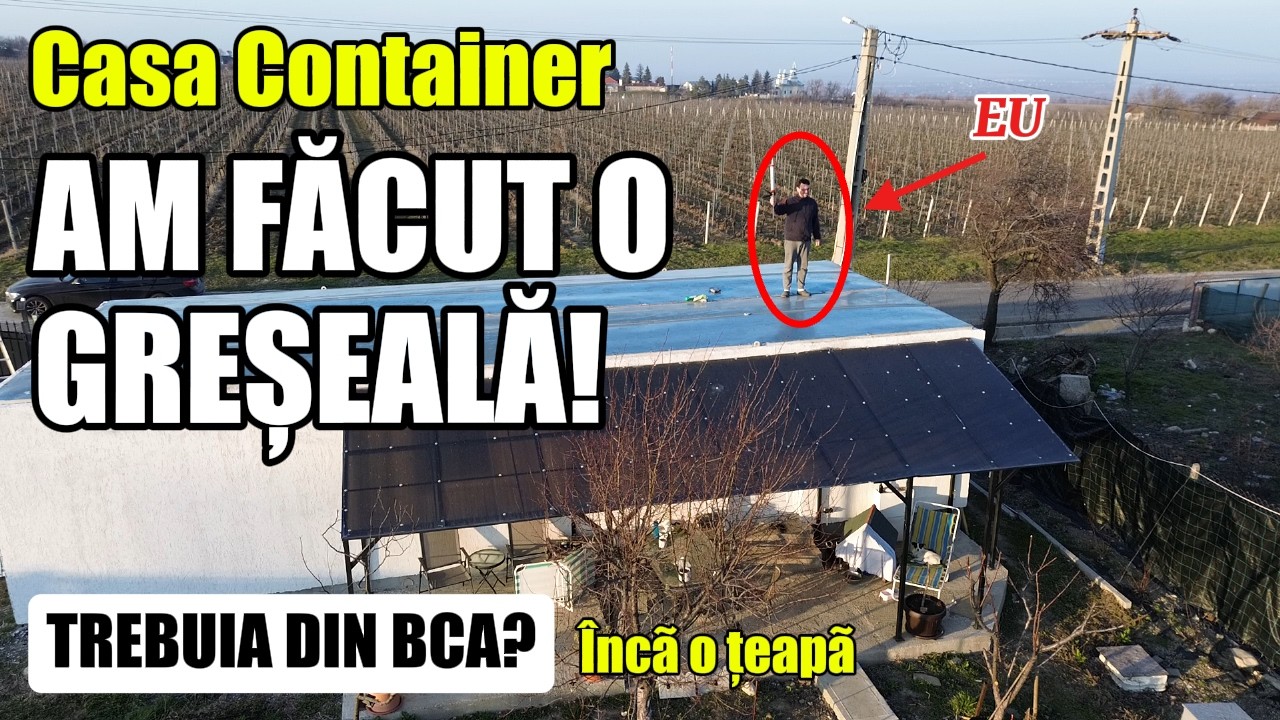 CASA CONTAINER! DE CE CURGE APA PE PERETE DEȘI AM FĂCUT TOT CORECT?