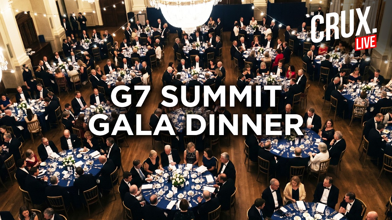 LIVE: G7 Summit Gala Dinner | French President Macron Hosts World Leaders In Evian | Trump | Modi