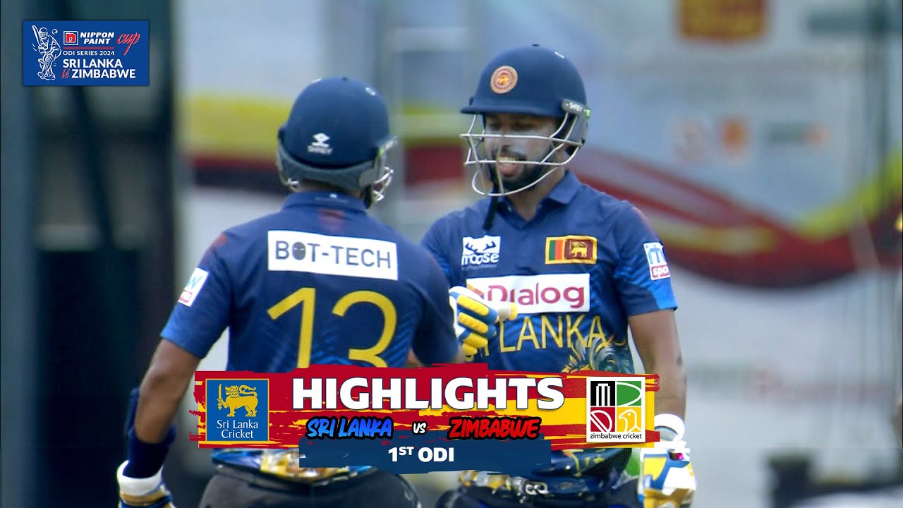 1st ODI | Sri Lanka vs Zimbabwe | 1st Innings | Highlights | 6 January 2024