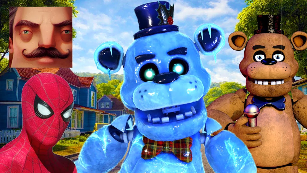 Hello Neighbor - New Neighbor FNAF Super Fast Freddy Frostbear Spider-Man Final History Part 1631 TP