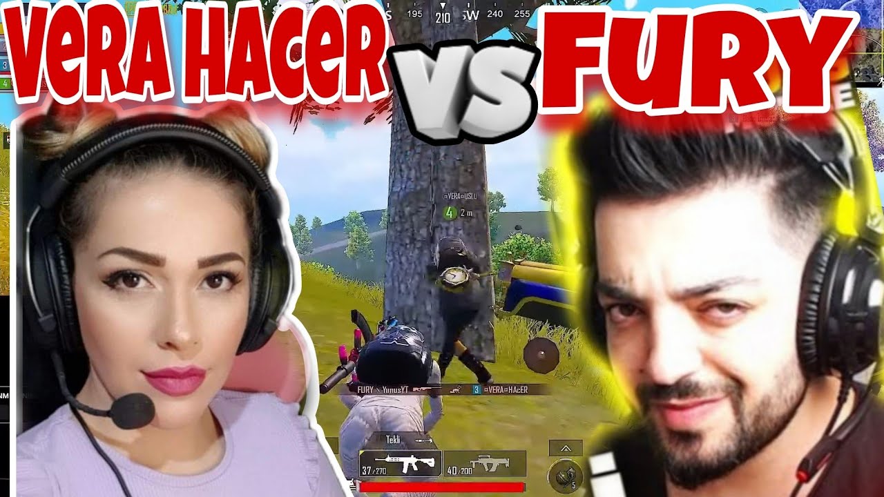 Dark Angel /fury yunu vs vera hacers/pubg mobıle yayıncılar karşılaşmaları