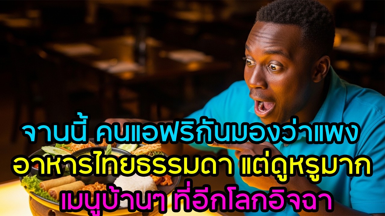 อาหารไทยจานธรรมดา แต่ชาวแอฟริกันมองว่า “หรูหรา” อย่างไม่น่าเชื่อ