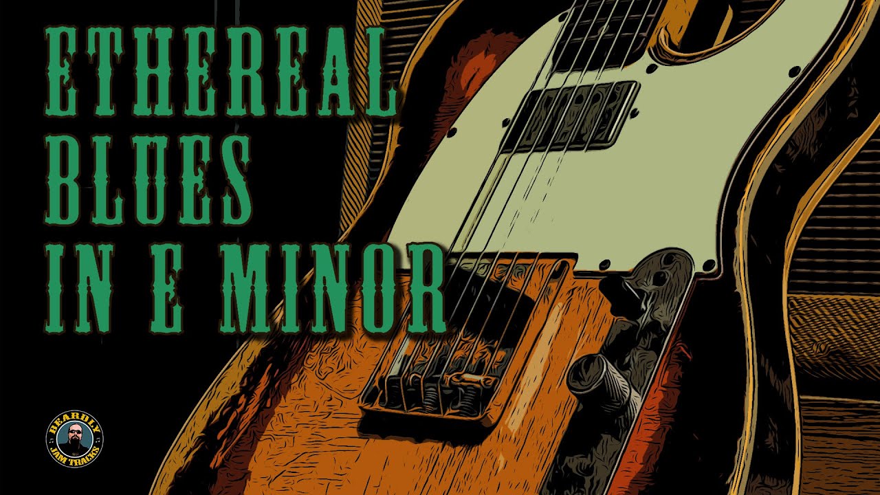 Ethereal blues backing track in E minor