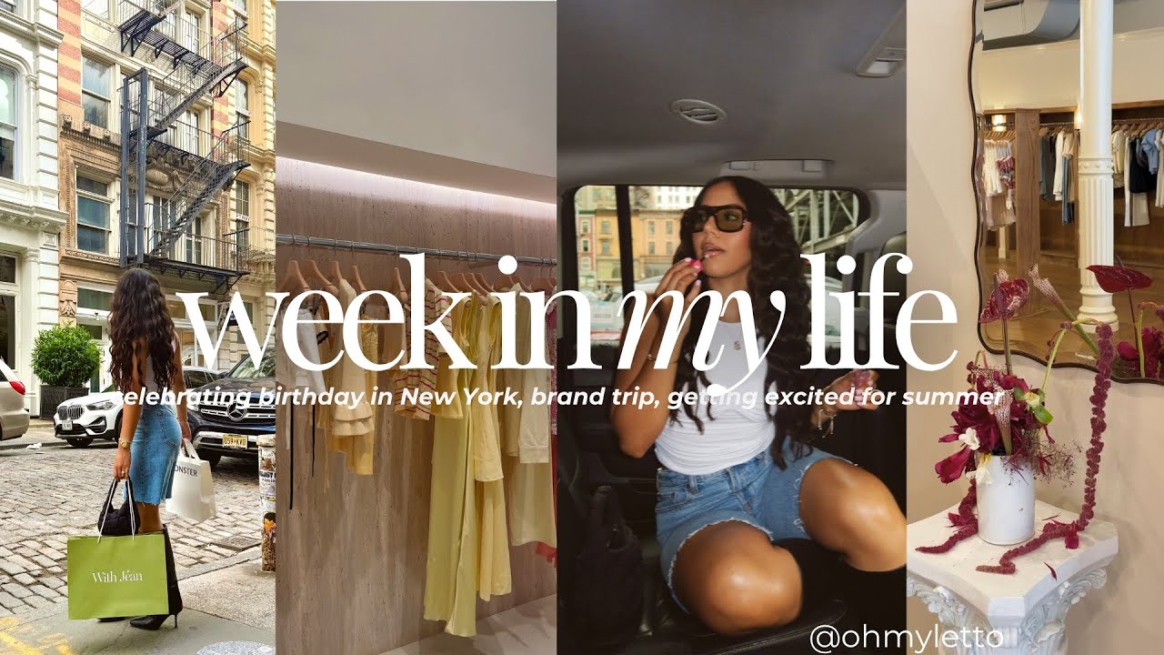 weekly vlog | fun in New York + celebrating birthdays + brand trip + summer kickoff
