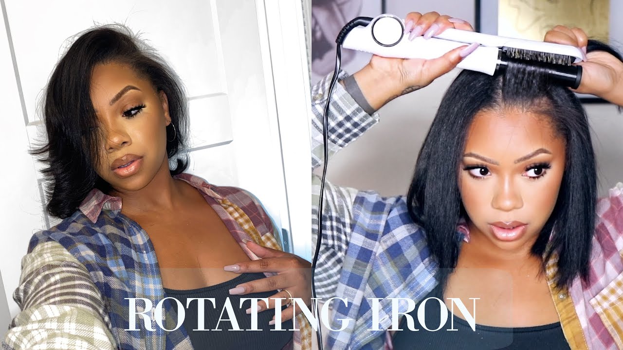 Instyler Rotating Iron On HEAT TRAINED NATURAL HAIR!