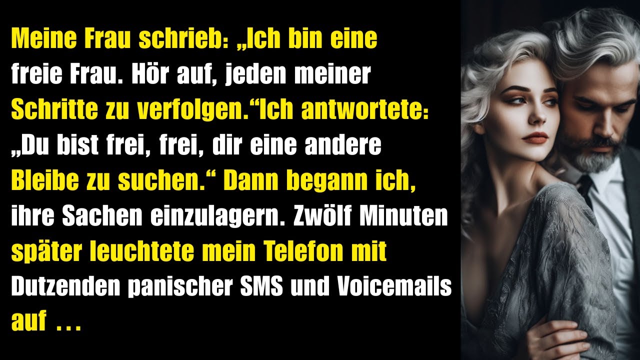 Meine Frau schrieb: ‚Ich bin frei, hör auf, mich zu verfolgen.‘ Jetzt sucht sie verzweifelt nach mir