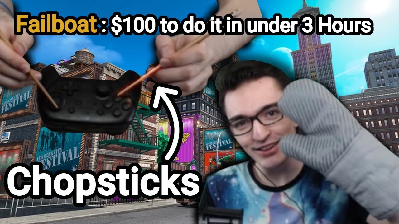 I was challenged to beat Mario Odyssey with kitchen utensils