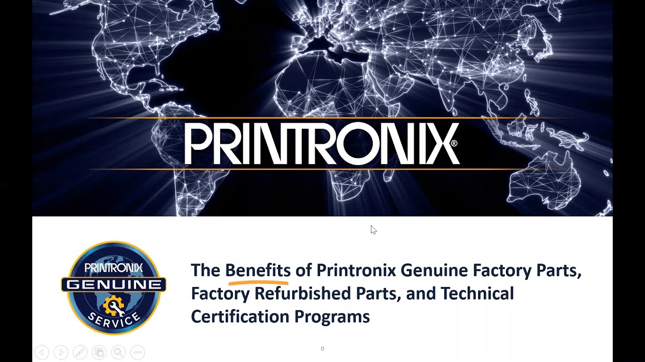 Printronix Genuine Factory Parts, Factory Refurbished Parts, and Certified Training & Certification