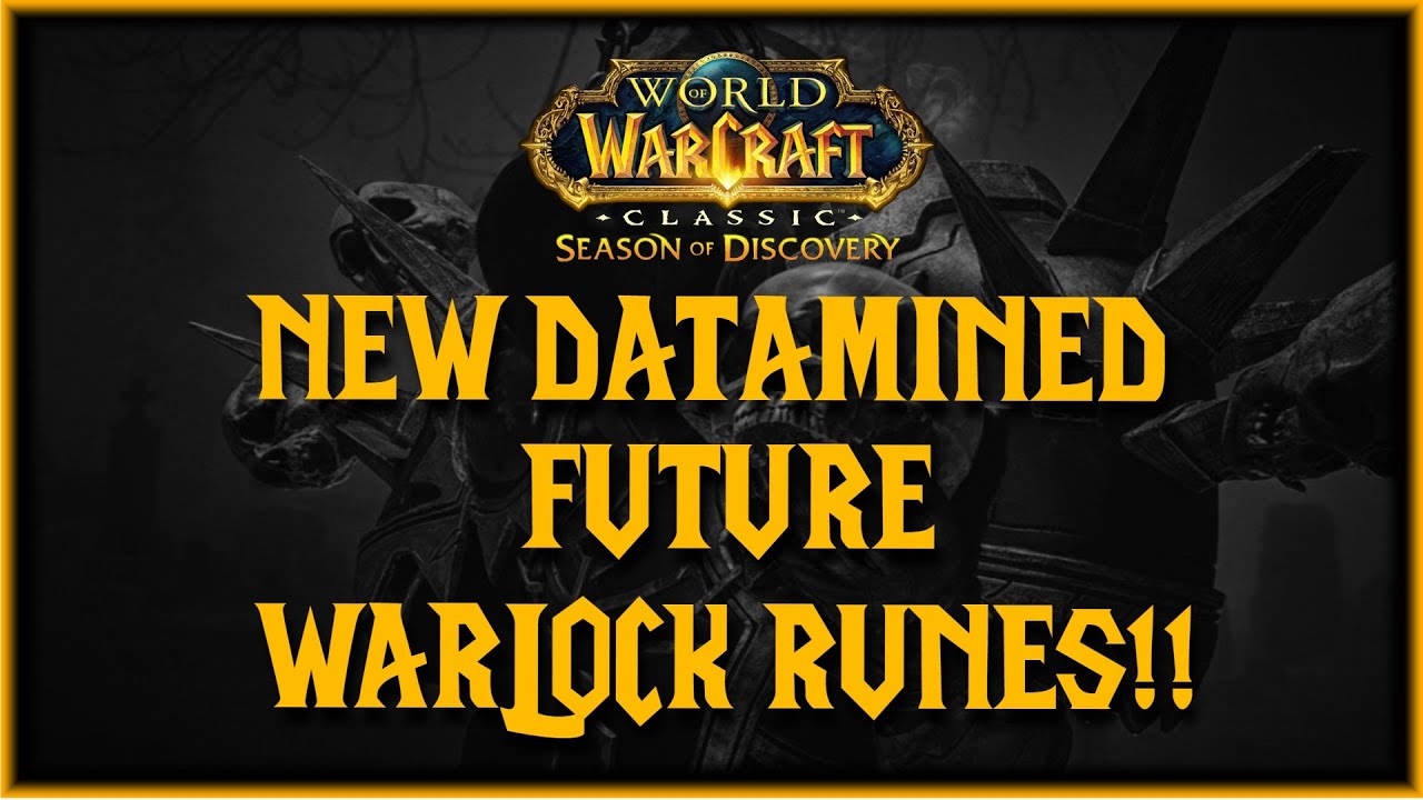 You WONT believe the datamined Warlock Runes - Felguard, ImmoAura, Unstable Affliction and more!