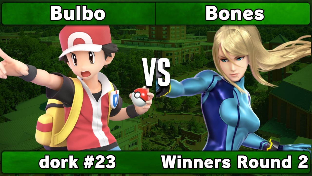 Bulbo (Pokemon Trainer) vs Bones (Zero Suit Samus) | Winners Round 2 | dork biweekly #23