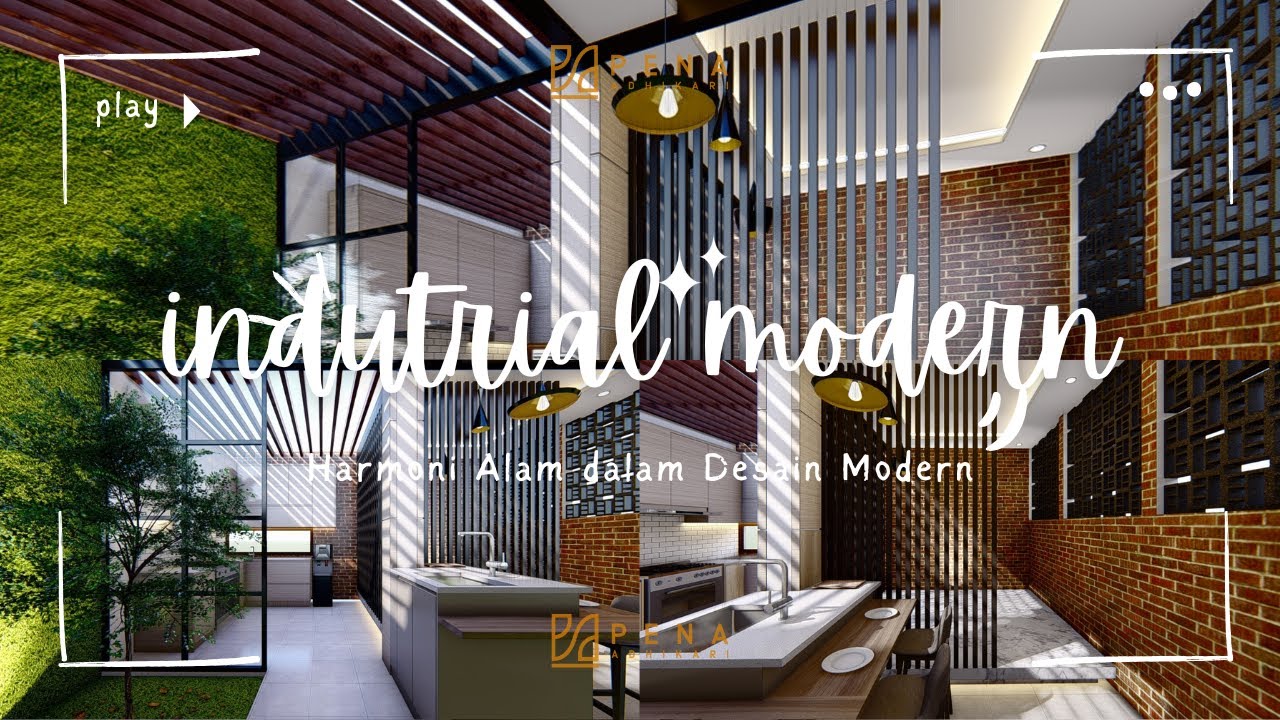 [ RENOVASI ] Dapur Impian Konsep Industrial Modern, Ada Taman di Dalamnya!