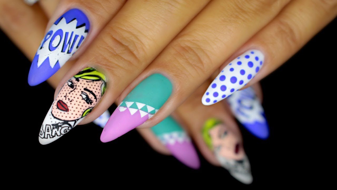 🥫POP ART NAILS WITH REVERSE STAMPING | MAGPIE GEL COLOUR COLLECTION
