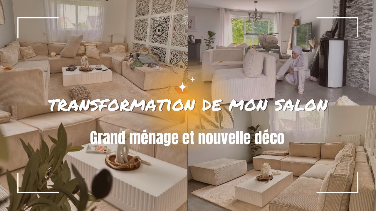 [Avant/Apres] Transformation de mon salon et grand ménage / clean with me