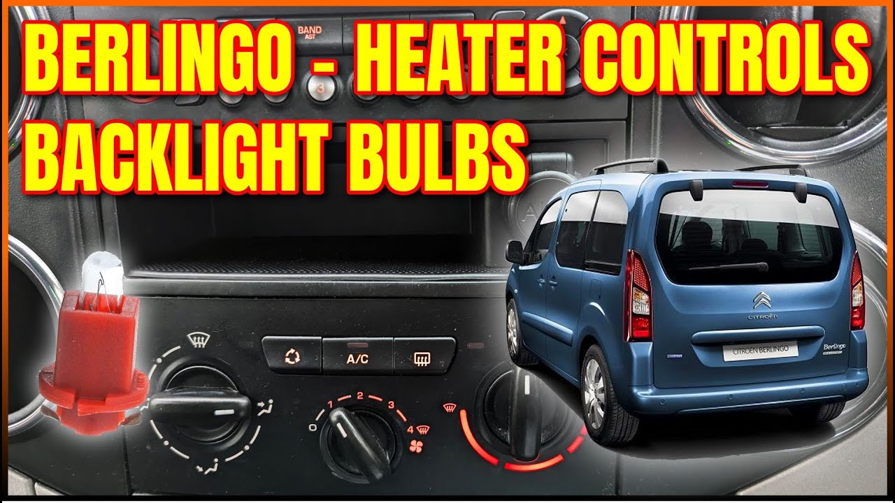 Citroen Berlingo / Partner - подсветка кнопок управления отопителем