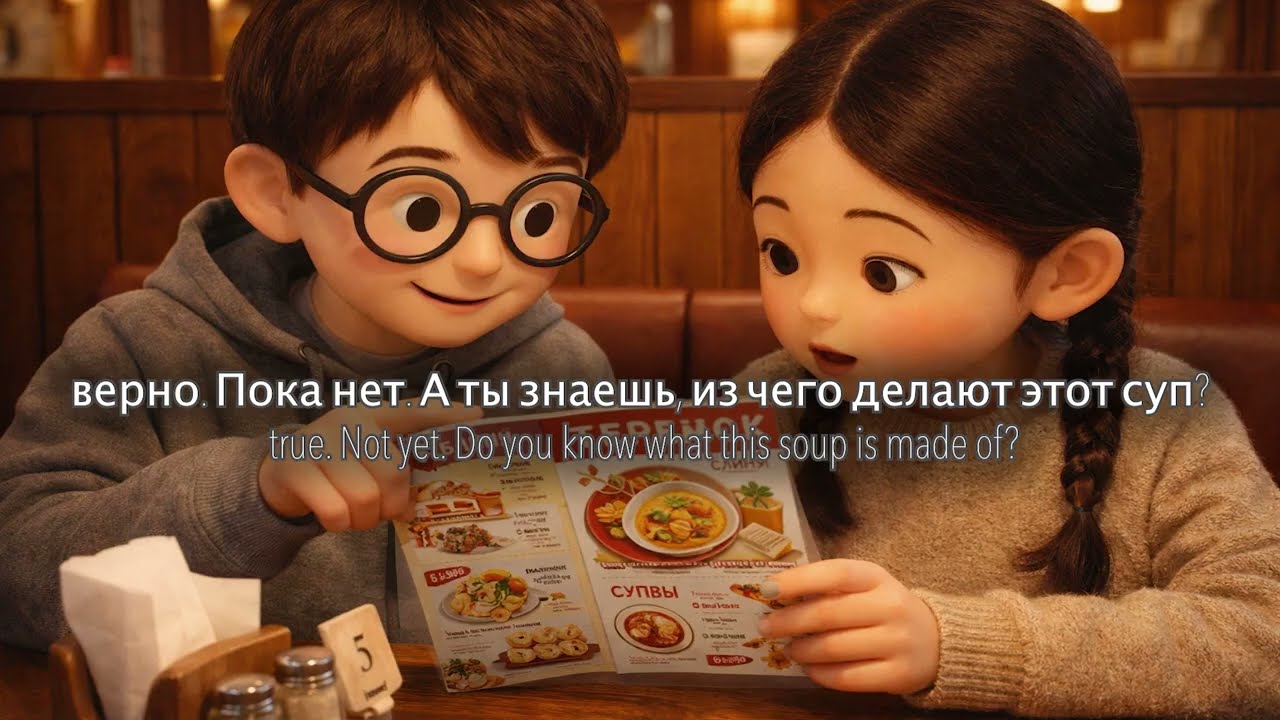 Real Russian Conversation: Ordering Food & Mastering Cases (Slow Russian) 🥣