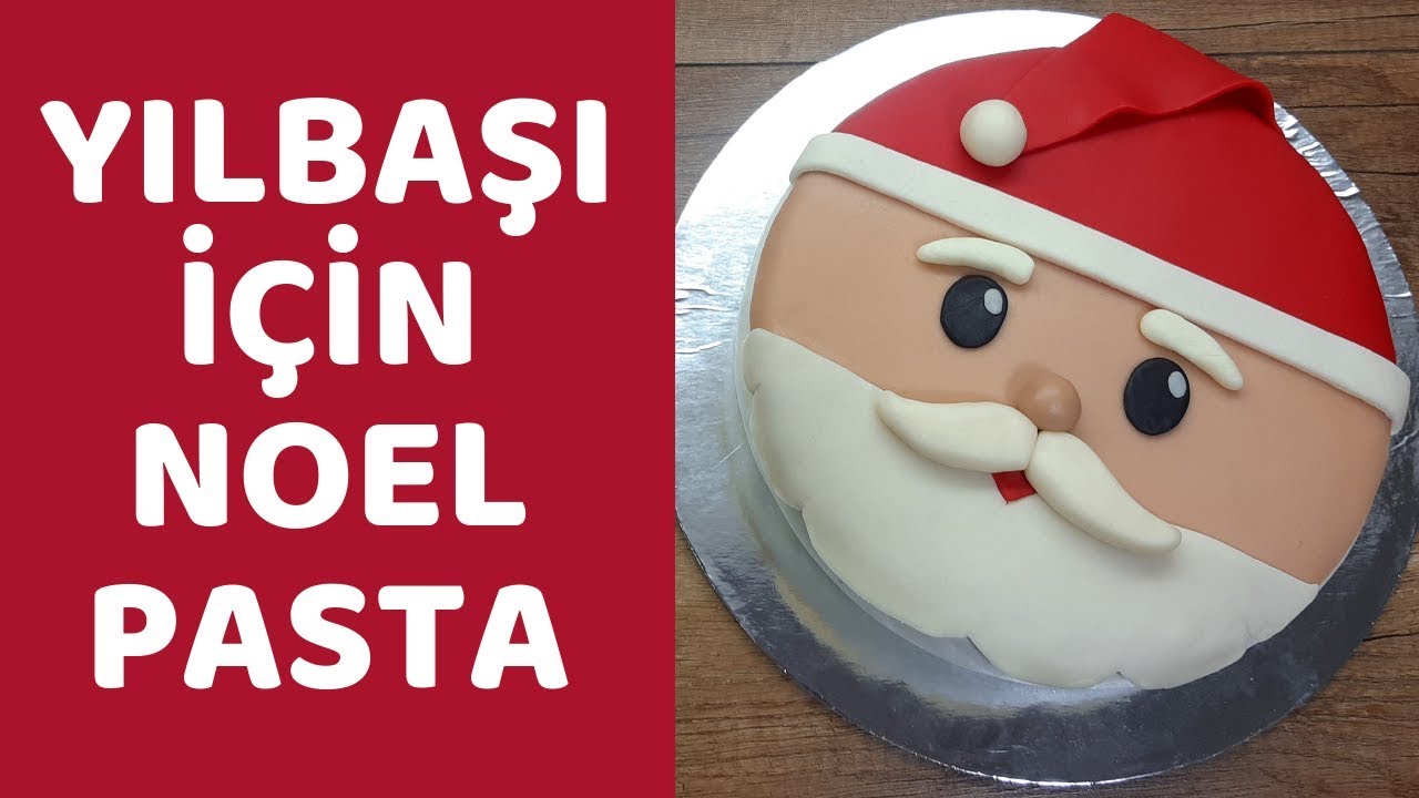 Şeker Hamuru Süslemeli Pasta Tarifi. Yılbaşı Pastası Yapımı.