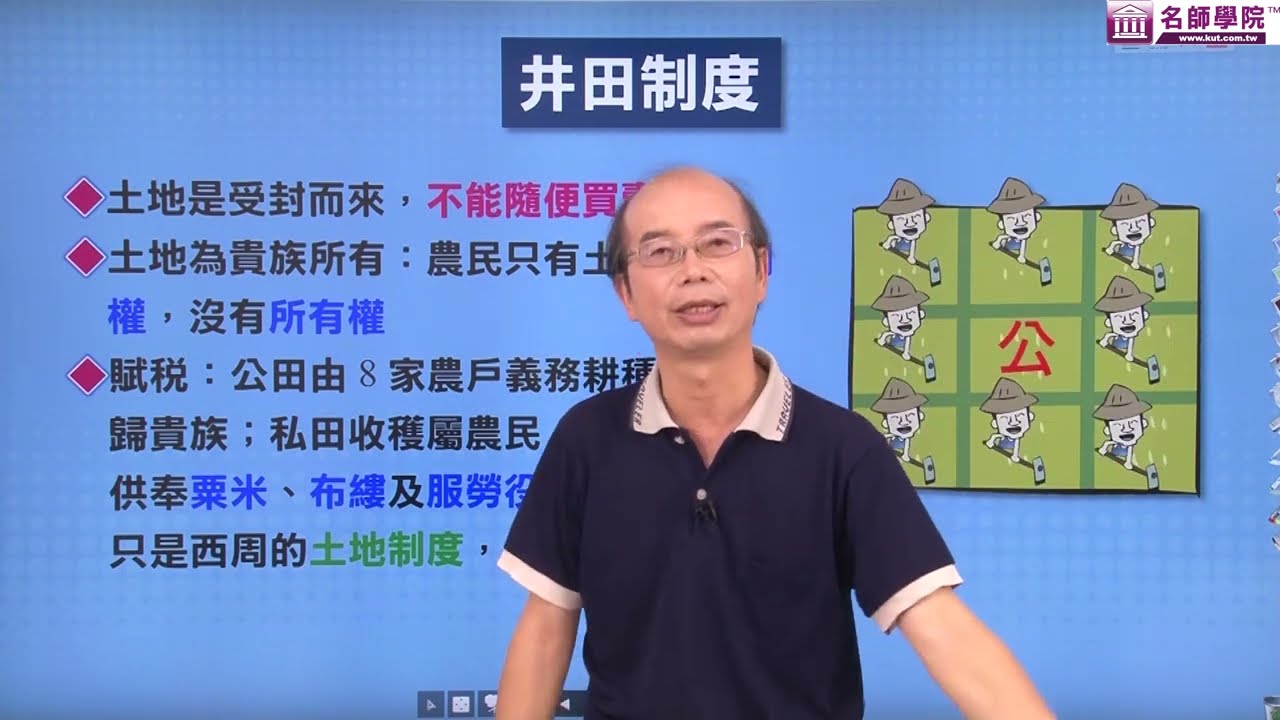 【名師學院 X 經典重現】今昔中國　先秦時代─周代井田制度 | EP09