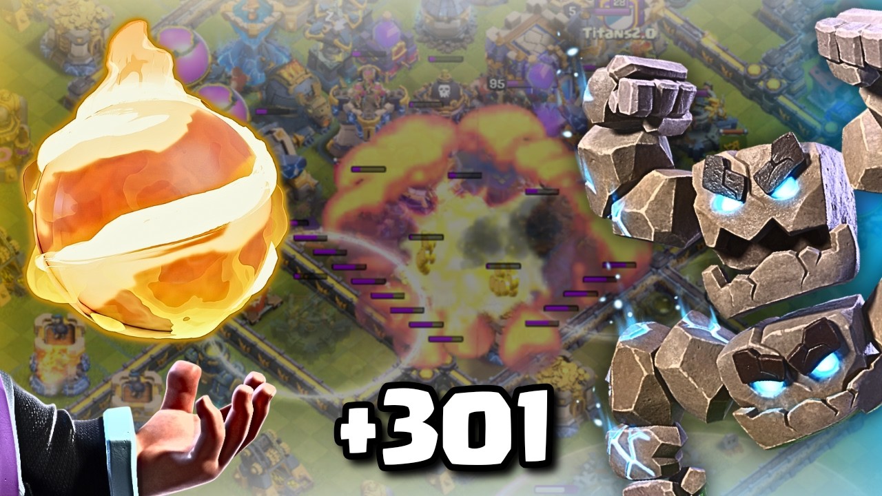 TOP 50 with FIREBALL METEOR GOLEMS | Day 16