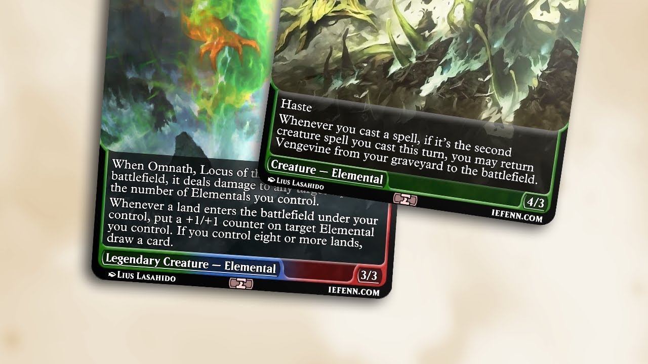 Modular Color Elements - Trading Card Template Pt  3
