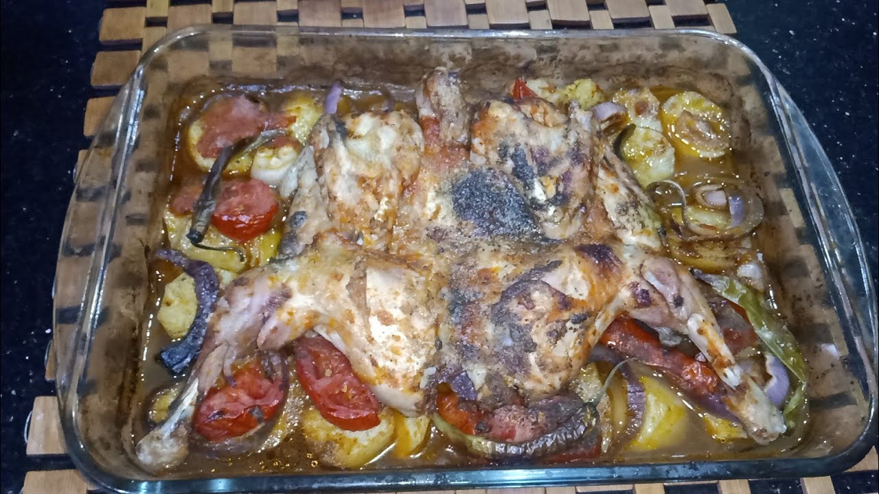 اسهل طريقة لعمل صنية بطاطس بالفراخ والرز بالشعرية🍗