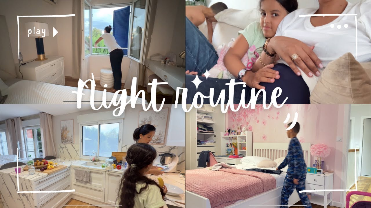 Night Routine après l’école 👩‍👧👶 | Entre rires, bêtises & grossesse 🤰✨