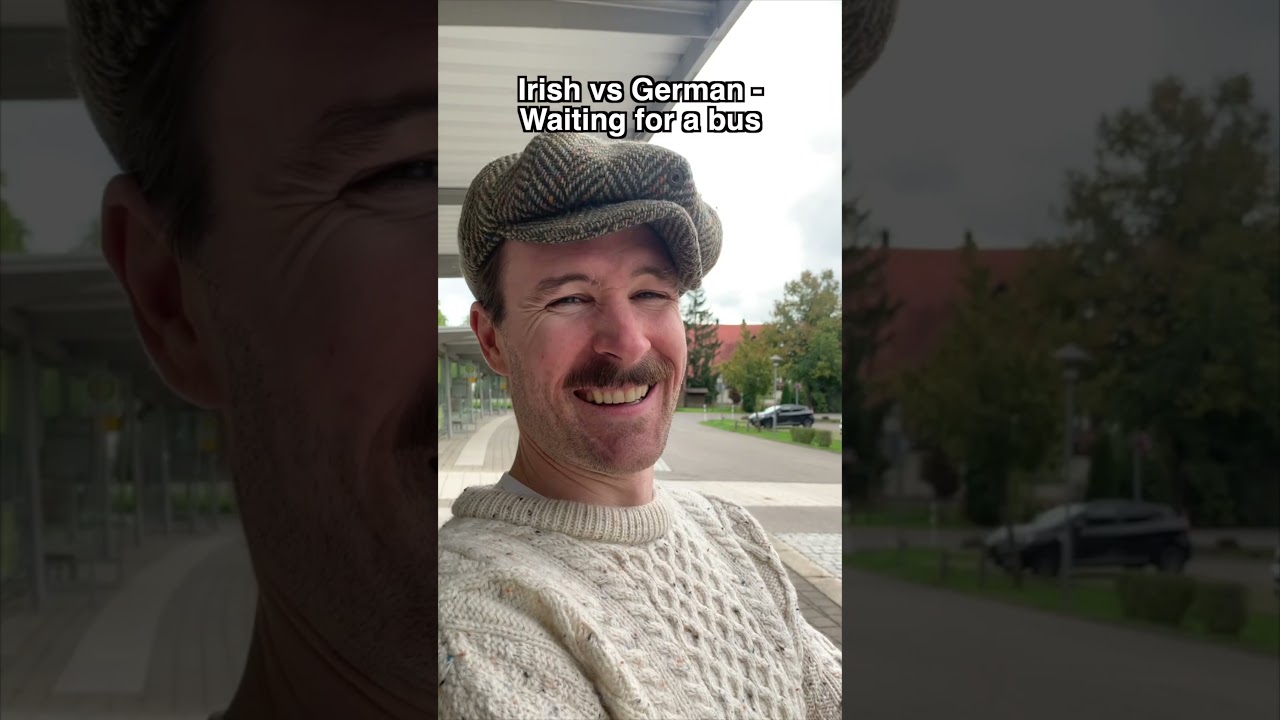 Irish vs German - waiting for a bus #comedy #funny #german
