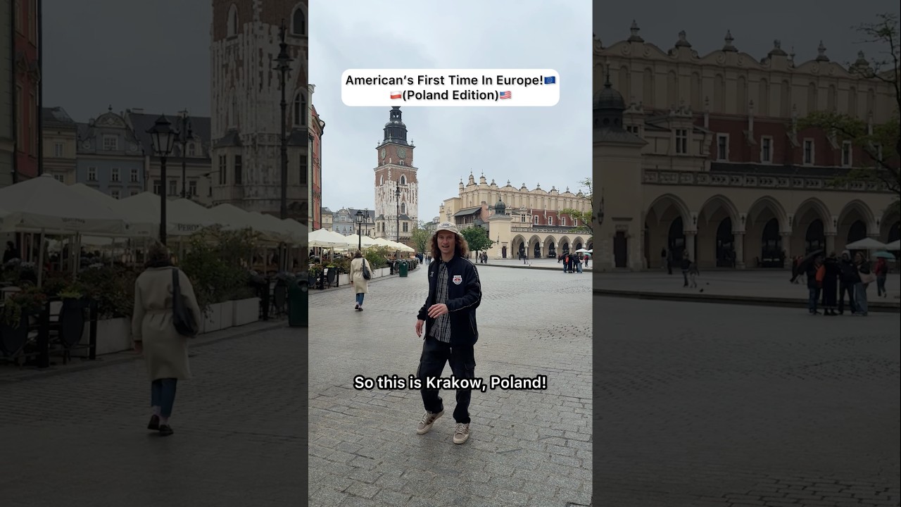 Amerykanin po raz pierwszy w Europie! (Wydanie polskie)😂🇵🇱🇺🇸 #amerircan #poland #comedy #polski