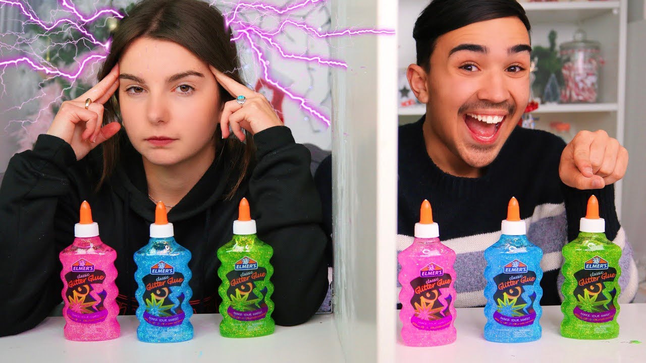TWIN TELEPATHY SLIME CHALLENGE ?!! JustJonathan