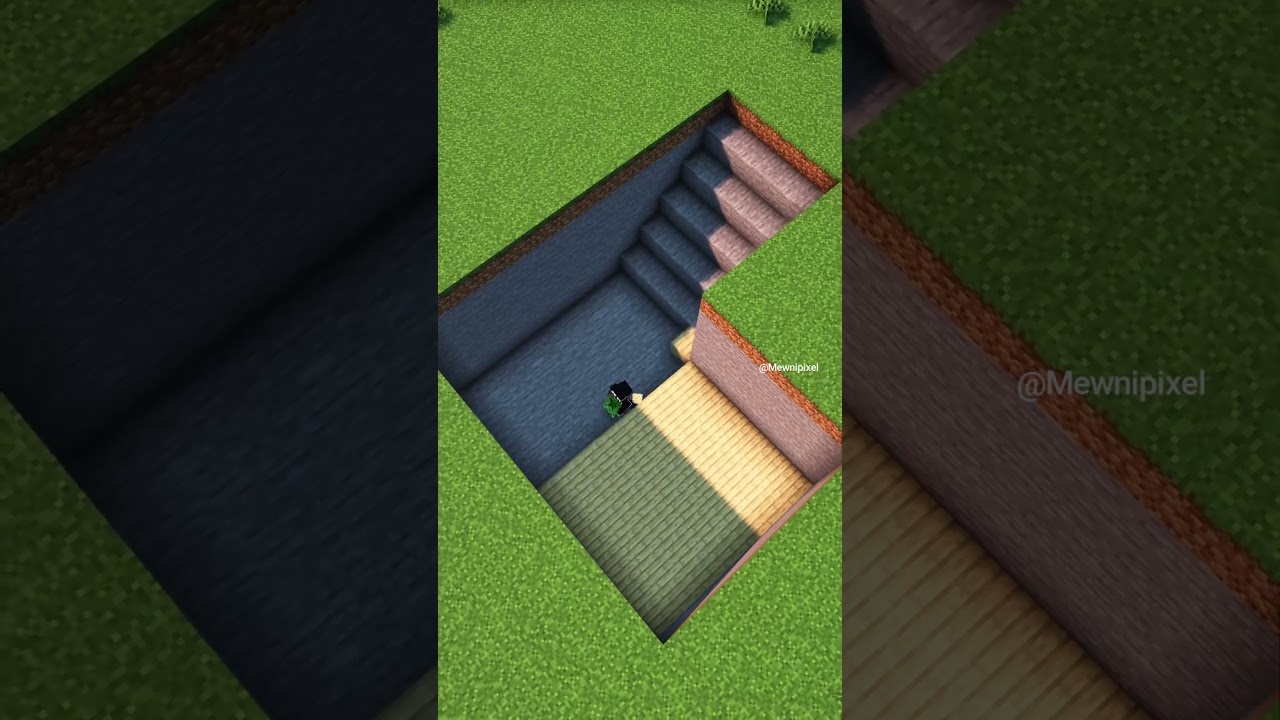 TUTORIAL 🏡 Casa Subterr&aacute;nea en Minecraft #minecraftbuilding #minecraftshorts