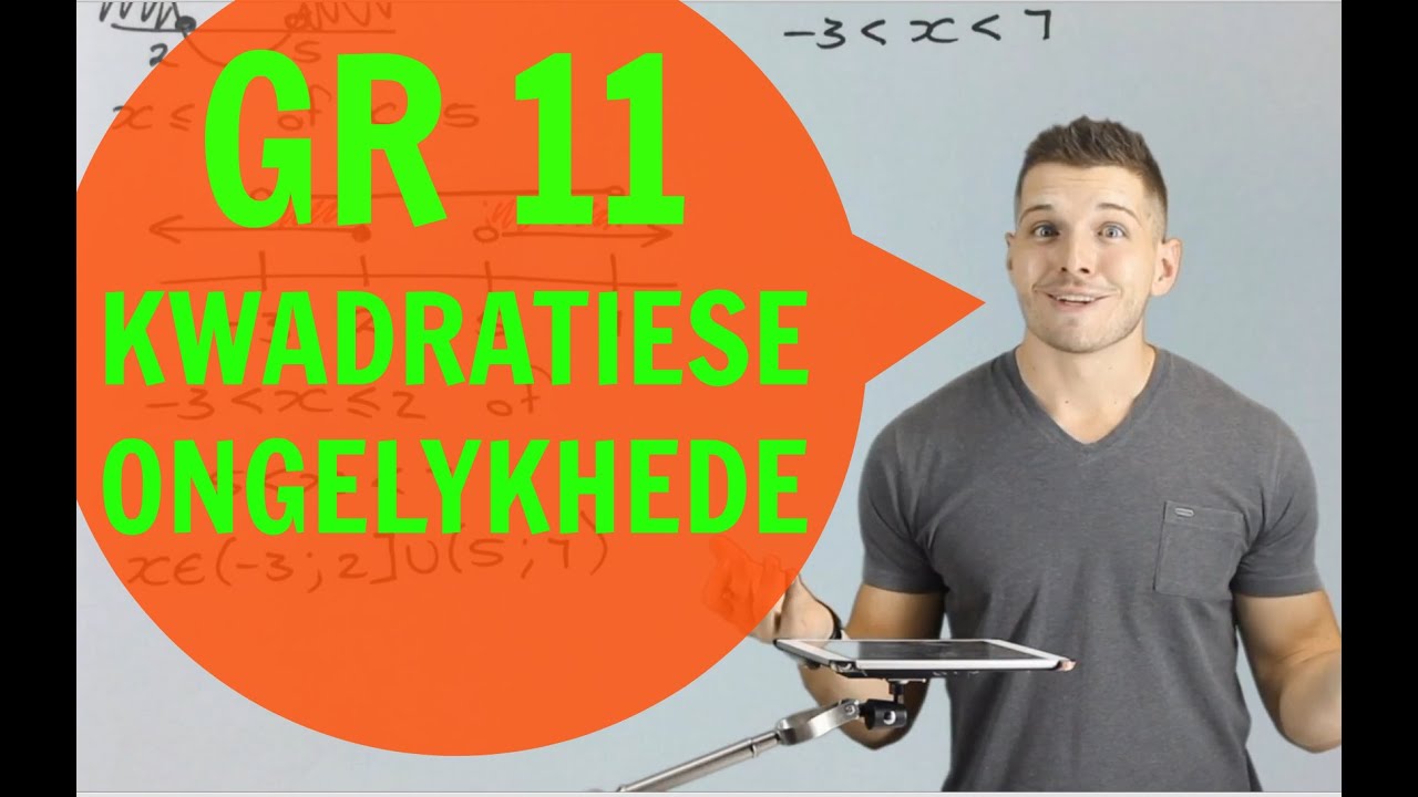 Gr 11 Wiskunde - Kwadratiese Ongelykhede