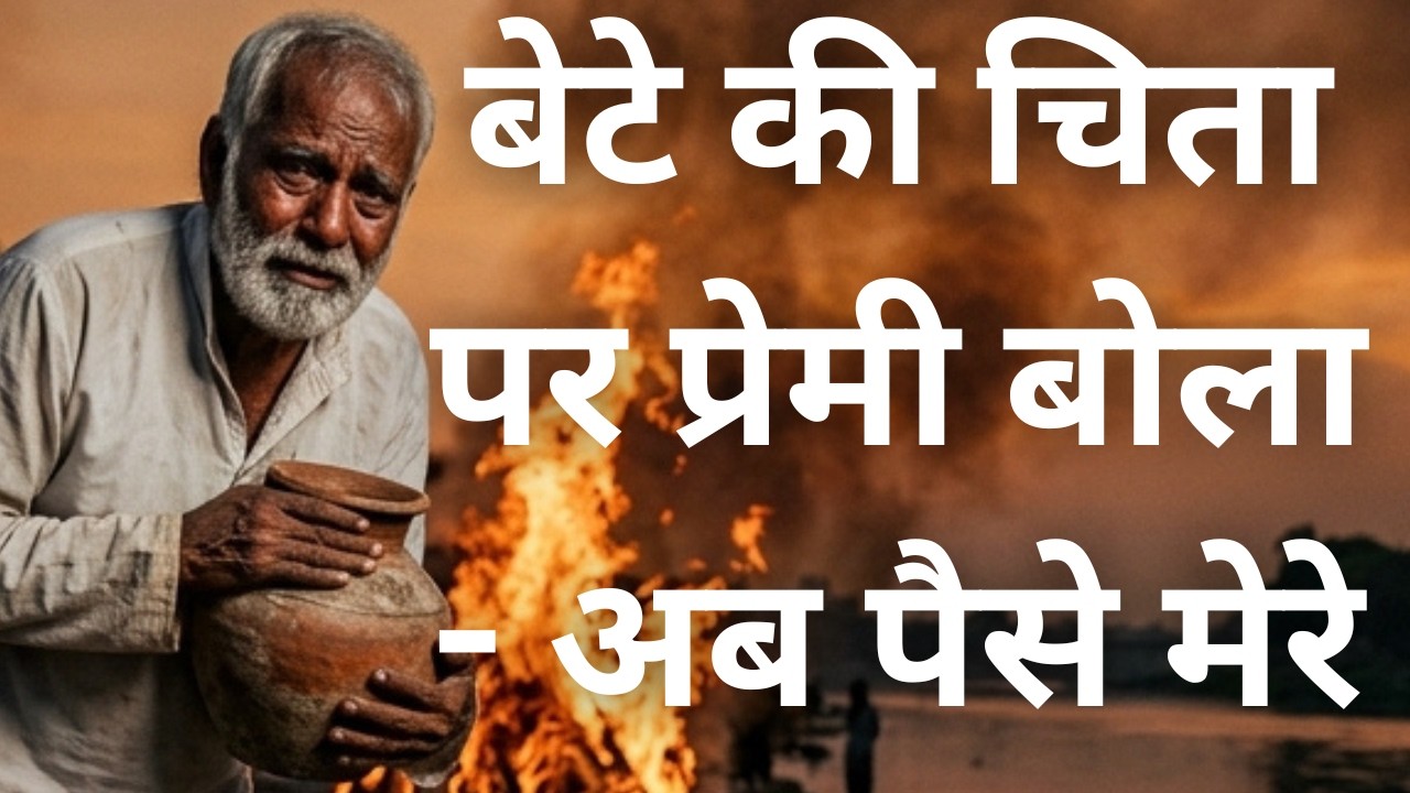 बेटे की चिता पर प्रेमी बोला - अब पैसे मेरे