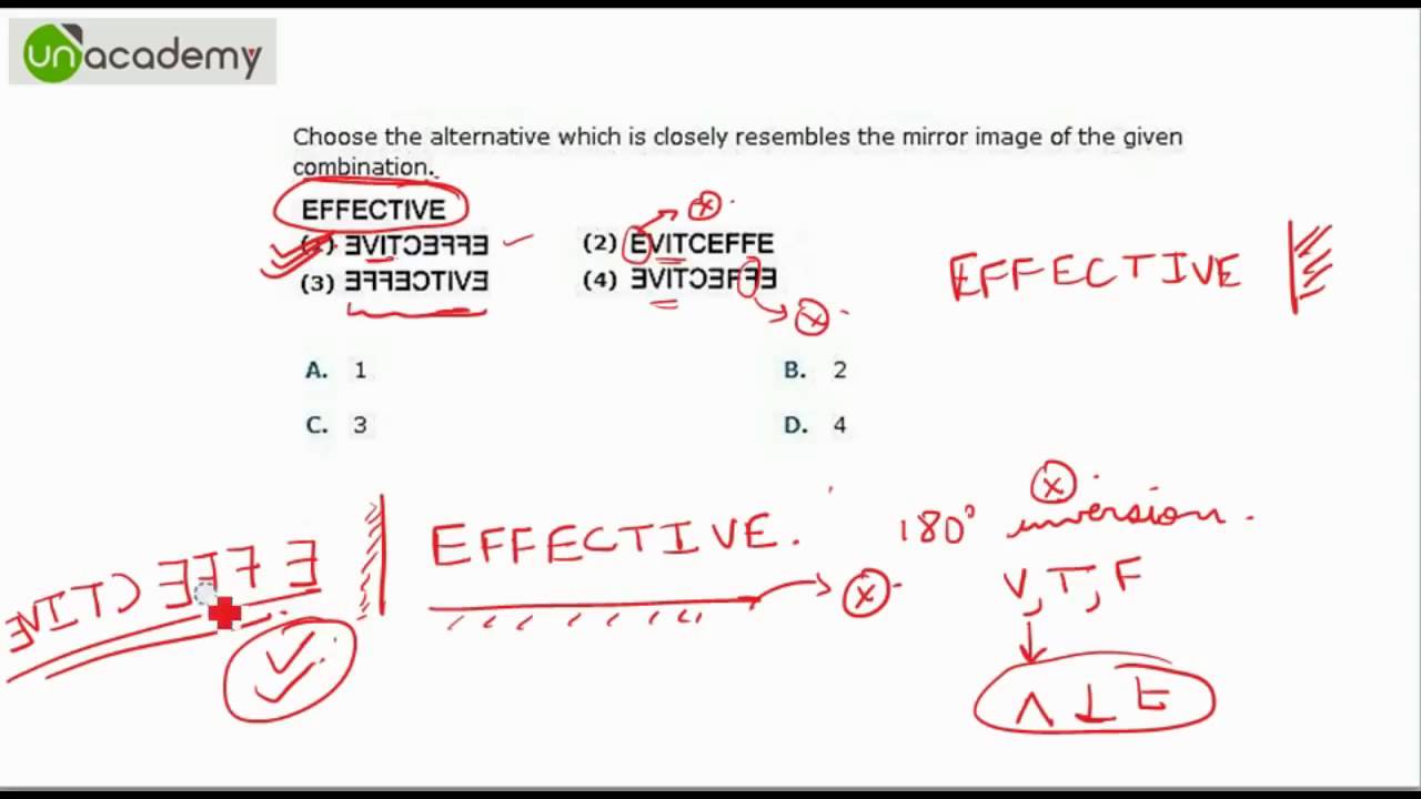 Mirror Image Non verbal Reasoning problems