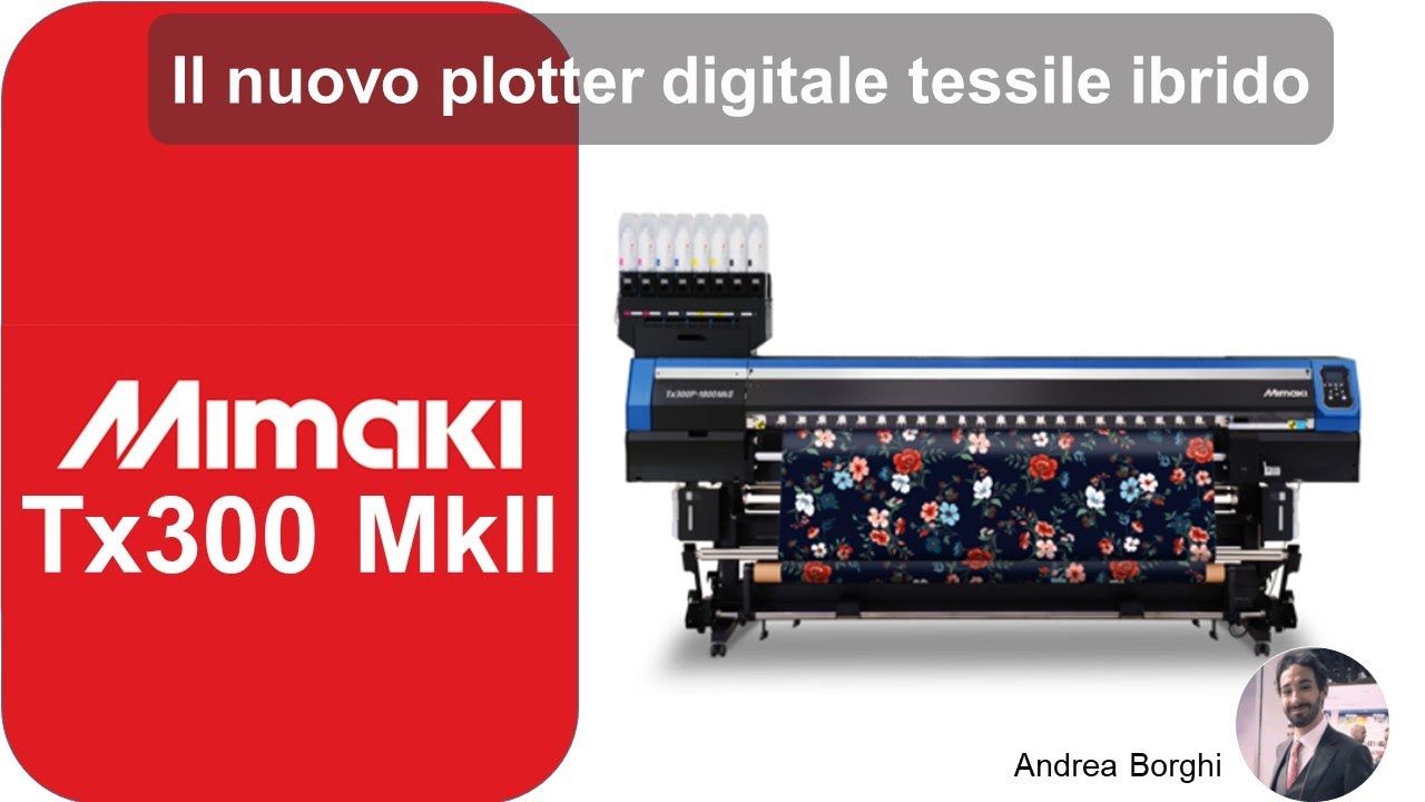 TX300-1800 MKII: il nuovo plotter ibrido Mimaki per stampare carta e tessuto