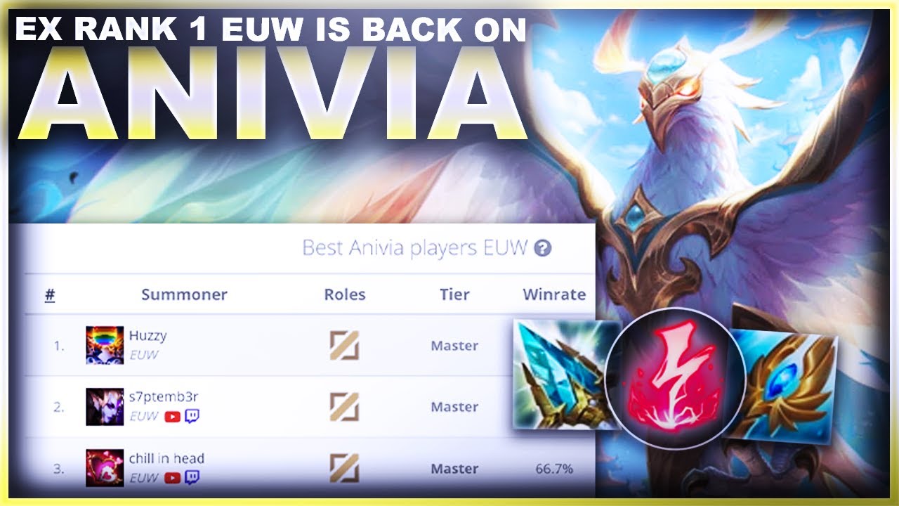 EX RANK 1 EUW ANIVIA IS BACK PLAYING HER!?! | League of Legends