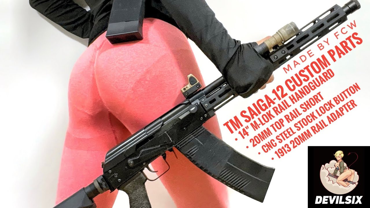【製品紹介】FCW Custom Parts for TM SAIGA-12 Review & installation【ft. DEVILSIX & Octagon Airsoft】